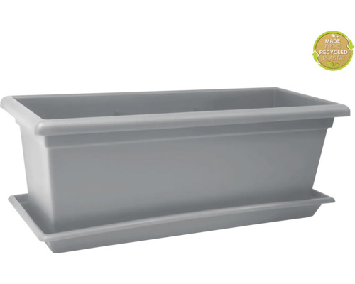 Obdélníkový truhlík s podložkou z recyklovaného plastu