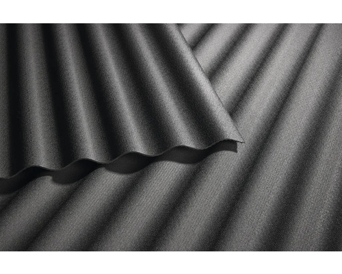 Detail vlnitých desek z vláknocementu