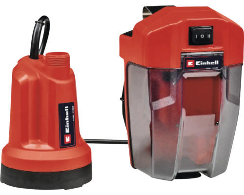 Ponorné čerpadlo Einhell Power X-Change GE-SP 18 LL Li bez aku a nabíječky Logo společnosti Einhell. Ponorné čerpadlo a uživatel dešťové vody