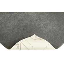 Šedá plstěná podložka s označením na zadní straně