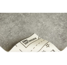 Šedá vinylová dlaždice s poznámkou bez ftalátů