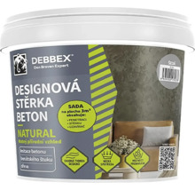 Debbex Design Beton přírodní barva na stěny v kbelíku