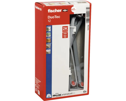 Balení sklopných hmoždinek Fischer DuoTec 12