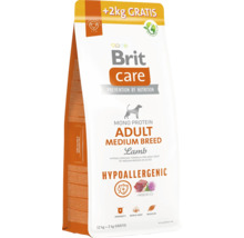 Brit Care Adult Medium Breed jehněčí krmivo pro psy v 12kilogramovém plus 2kilogramovém bezplatném pytli