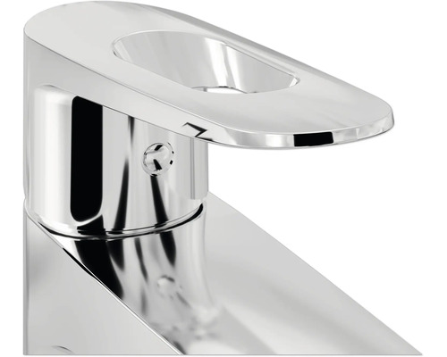 Umyvadlová baterie z chromovaného kovu