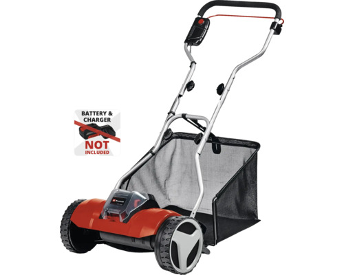 Vřetenová sekačka Einhell Power X-Change GE-HM 18/38 Li bez aku a nabíječky Akumulátorový provzdušňovač trávníku se sběrným košem, baterie a nabíječka nejsou součástí balení
