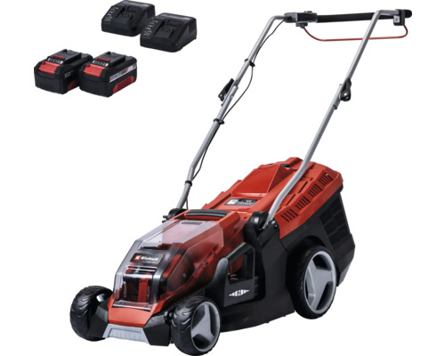 Aku sekačka Einhell Power X-Change GE-CM 36/36 Li vč. 2 ks aku a nabíječek Akumulátorová sekačka na trávu s akumulátory a nabíječkami