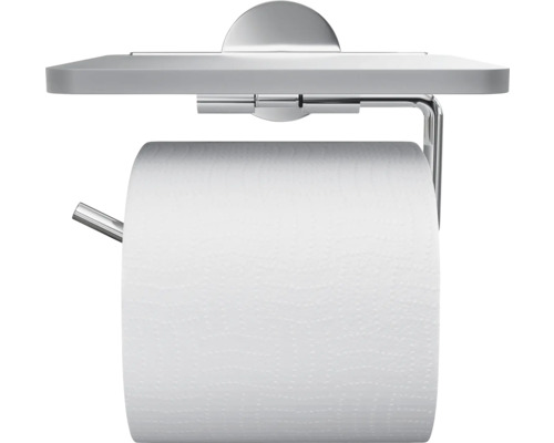 Držák toaletního papíru s poličkou do koupelny