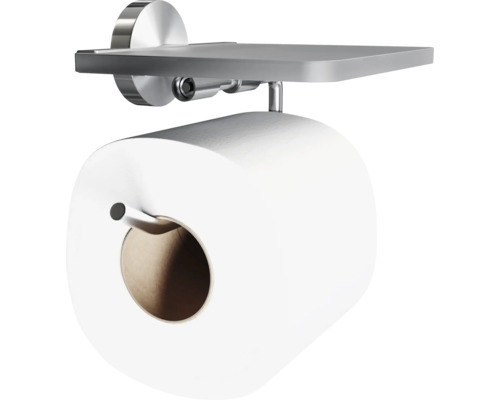 Držák toaletního papíru s poličkou z kovu