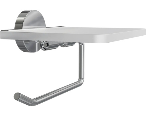 Držák toaletního papíru s poličkou