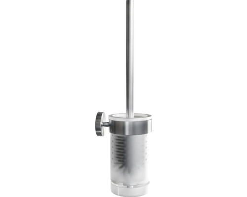 Nástěnná WC souprava s kartáčem z nerezové oceli