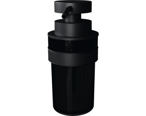 Černý dávkovač mýdla do koupelny nebo kuchyně