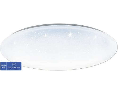 LED stropní svítidlo Eglo Crosslink 11,2W 4960lm 2700-6500K bílé s efektem krystalu