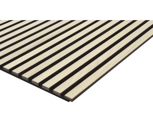 Akustický panel PET+MDF 19x572,5x1195 mm dub natur dýhovaný Akustický panel s dřevěnými lamelami