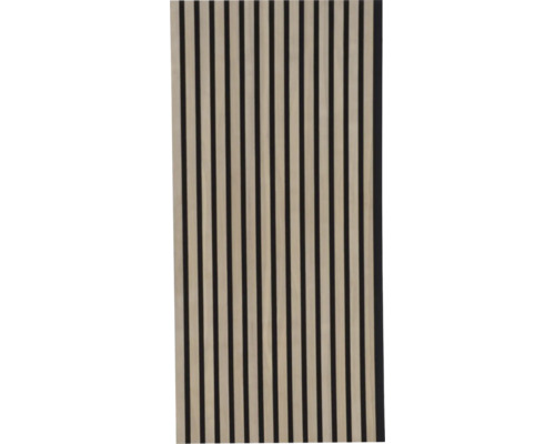 Akustický panel ze dřeva s vertikálními lamelami