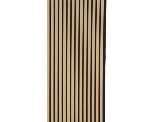 Dřevěný panel s vertikálními lamelami pro design stěn a stropů