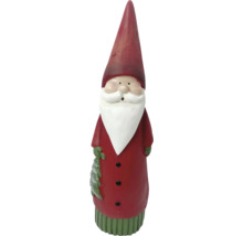 Dekorativní figurka Santa Claus se stromem a červenou čepicí