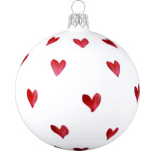 Vánoční koule se srdíčky