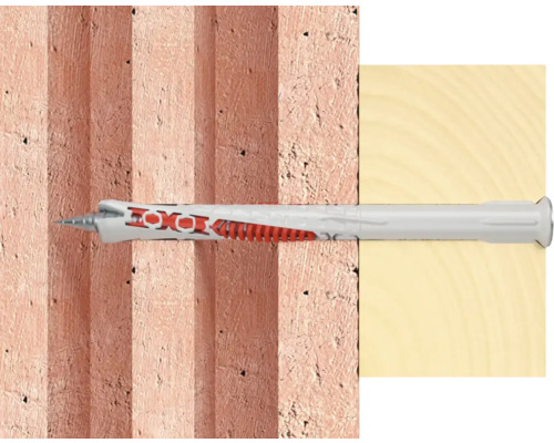 Univerzální hmoždinka v zdivu a dřevě