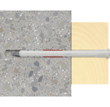 Upevňovací prvek v betonových a dřevěných površích