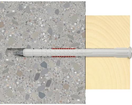 Upevňovací prvek v betonových a dřevěných površích
