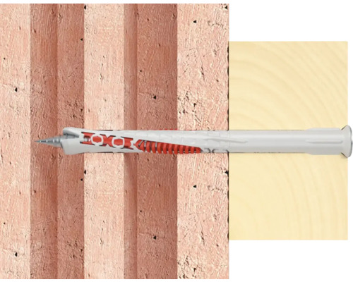 Univerzální hmoždinka ve zdivu a dřevě