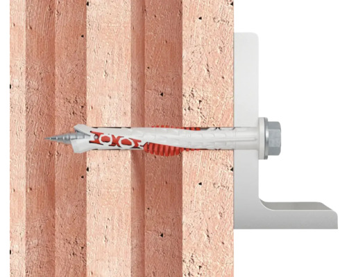 Upevnění hmoždinkou v cihlové zdi