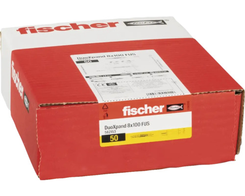 Balení hmoždinek Fischer DuoXpand 8x100 FUS