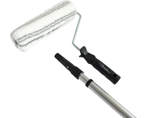 Fasádní váleček 27 cm šířka záběru s hliníkovou teleskopickou tyčí 112-200 cm Váleček na malování s teleskopickou tyčí pro úpravu stěn