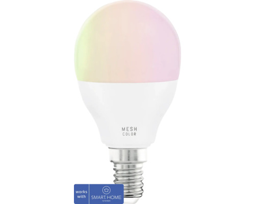 LED žárovka Eglo Crosslink P45 E14 / 5 W ( 40 W ) 470 lm 2700-6500 K matná - kompatibilní se SMART HOME by hornbach LED žárovka Mesh Color E14
