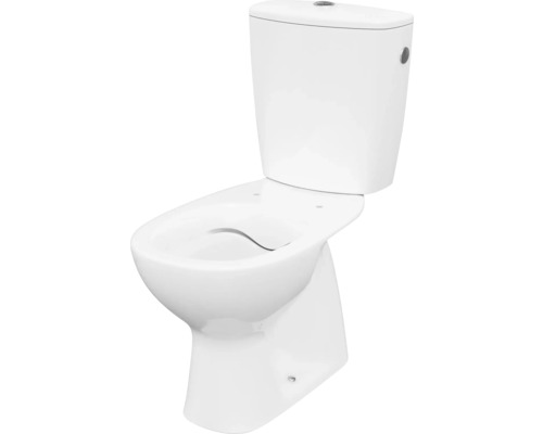 Bílé stojící WC s nádržkou