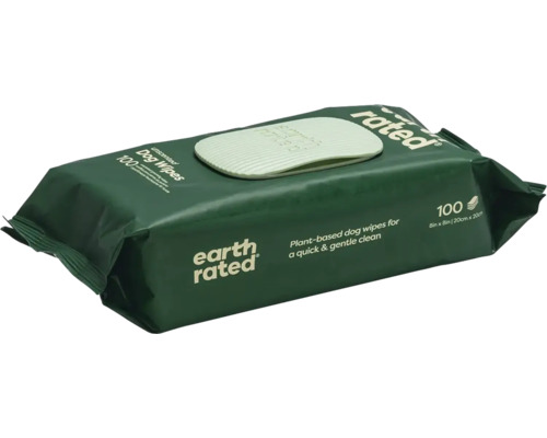 Vlhčené ubrousky Earth Rated 100 ks neparfémované Balení vlhčených ubrousků pro psy s dávkovacím víčkem