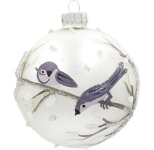 Vánoční baňka s motivem ptáků