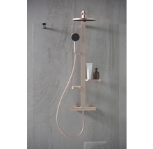 Sprchový systém s termostatickou baterií Ideal Standard Ceratherm ALU+ rosé BD583RO