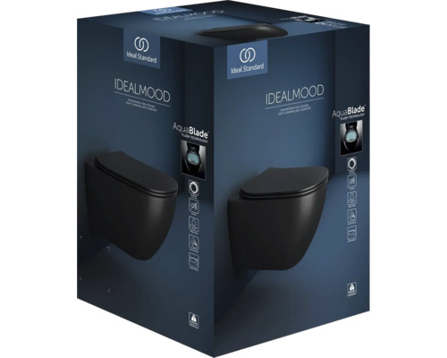Závěsné WC Ideal Standard Idealmood černé t4665v3