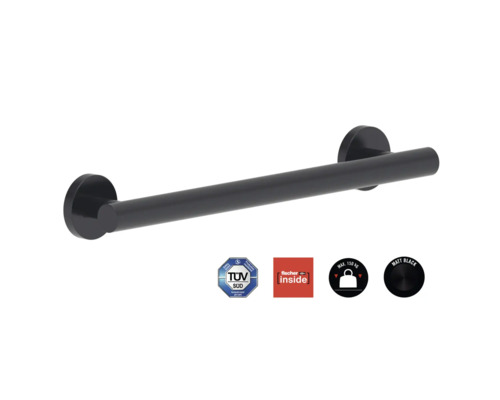 Reika Comfort bezpečnostní madlo 40 cm matně černá Reika Comfort bezpečnostní madlo 40 cm matně černá