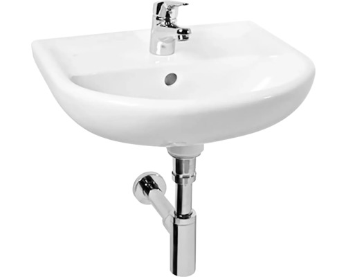 Umývátko Jika Lyra Plus sanitární keramika bílá 45 x 37 x 15,5 cm H8153820001041 Keramické umyvadlo s baterií a sifonem