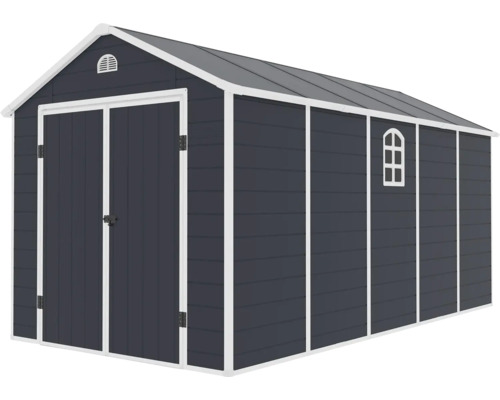 Plastový zahradní domek Rojaplast Ave J 228 x 444 cm šedý Plastový zahradní domek Rojaplast Ave J 228 x 444 cm šedý