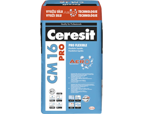 Flexibilní lepidlo Ceresit CM 16 PRO Aero S1 25kg cementové
