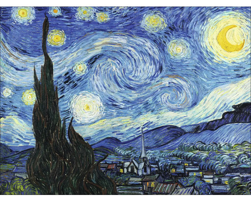 Obraz na plátně Van Gogh The Starry Night 77x57 cm