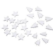 Dekorativní hvězdy a vánoční stromky ze dřeva