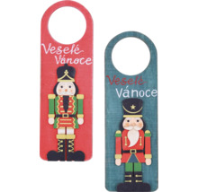 Dva vánoční závěsy na dveře s motivem louskáčka