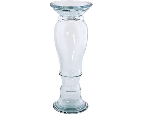 Svícen/váza skleněná 30 cm ABRIL čirá