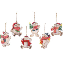 Dekorativní vánoční ozdoby s motivy medvědů