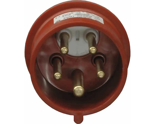 Průmyslová zástrčka s pěti póly pro silnoproud