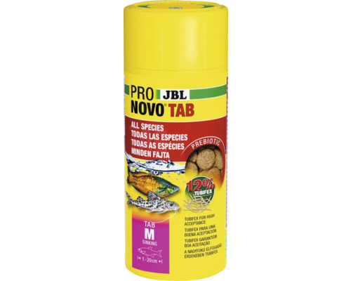 Krmivo pro ryby tablety JBL PRONOVO TAB M 100 ml