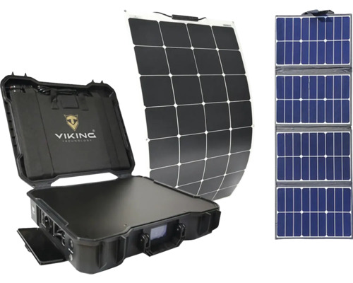 Bateriový generátor Viking X-1000, solární panel X80 a solární panel Viking LE120 - set