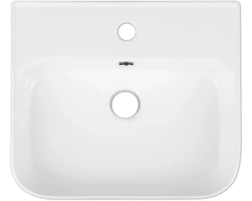 Keramické umyvadlo s otvorem pro baterii a přepadem