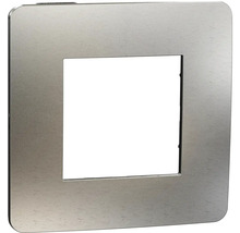 Rámeček Schneider Electric Nová Unica Metal NU280256M bílý hliník/černý