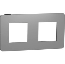 Dvojrámeček Schneider Electric Nová Unica Color Dark NU280422 tmavé šedý/černý